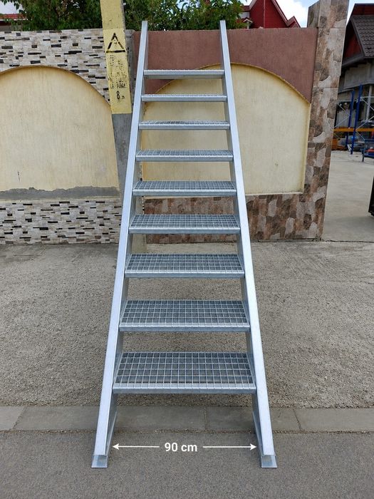 Trepte si gratare zincate
