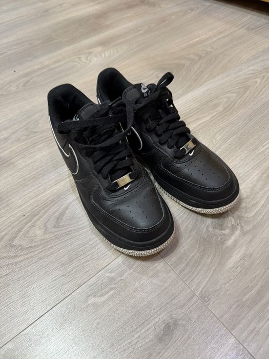 Nike Air Force 1 negru cu alb