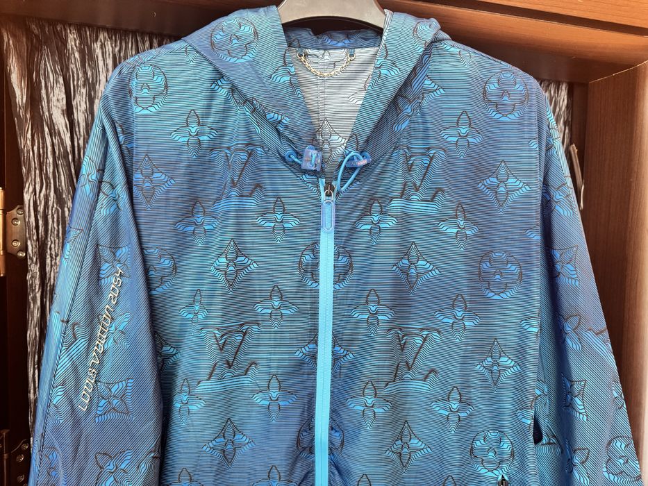 Louis Vuitton 2054 Printed Windbreaker Hoodie Jacket
