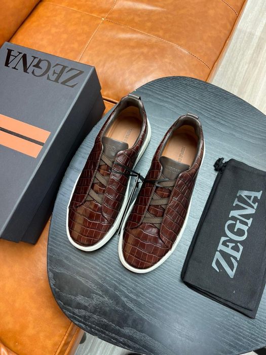 Adidasi Zegna premium piele full box 44