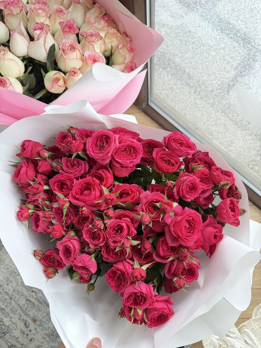 Цветы букеты розы