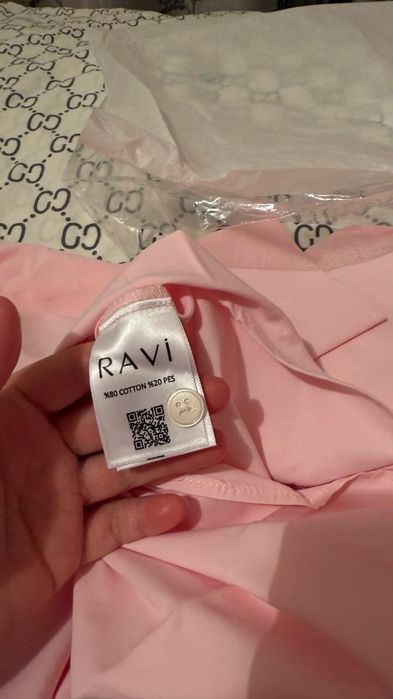 Рубашка нежно розовый