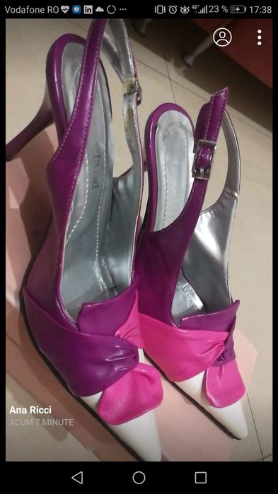 Pantof sanda elegant, mărime 37, 37,5, 38 (nou)