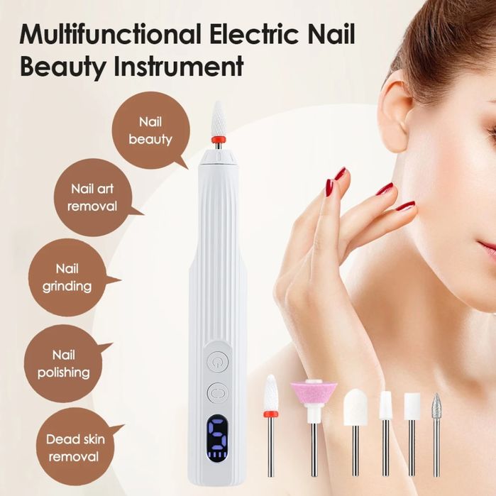 Преносима Електрическа пила, УВ лампа за нокти 2 в 1 маникюр и педикюр