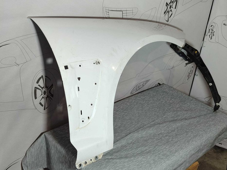 Aripă față dreapta Jaguar XF X250 2013 Sedan Alb Polaris White JBC2135 (2007-2015) Cod:CX2316E004AD (2C3)