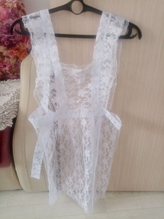 Фартук школьный белый