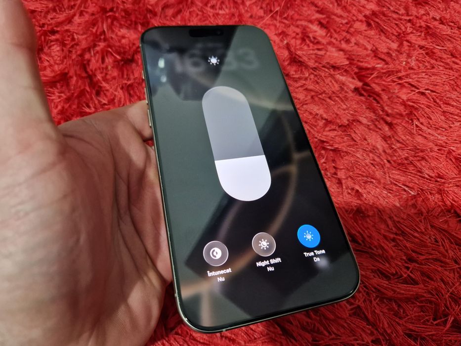 -Iphone 16Pro Max, ca Nou, 256Gb, 8Ram, Natural Titanium, ireprosabil,