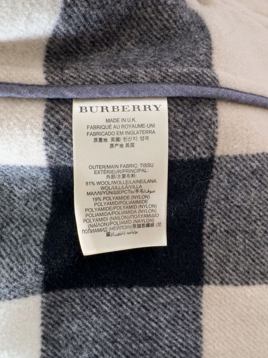 Пальто Burberry, Made in England
