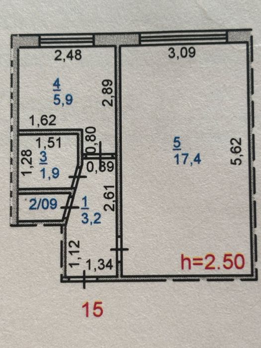 Квартира однокомнатная