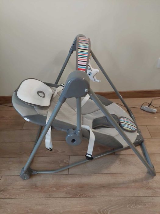 Бебешка електрическа люлка-шезлонг Lionelo Otto Cozy Grey