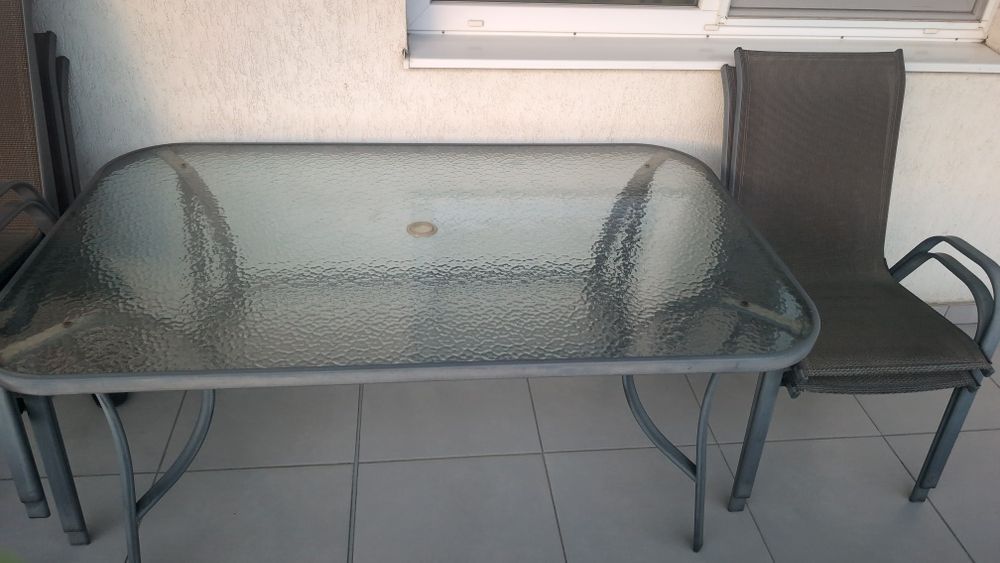 Set mobilier terasă – masă + 6 scaune