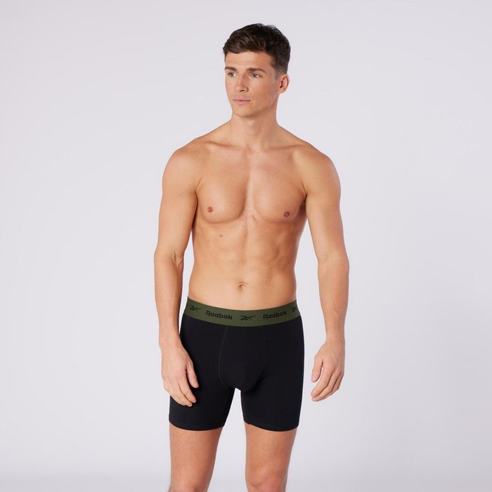 Set de 4 boxeri din bumbac negru, bărbați - produs resigilat Decathlon