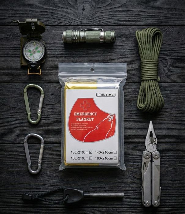 Спасително термо одеяло за оцеляване и първа помощ – 130x210 см