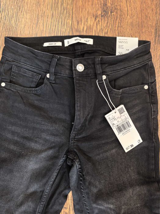 Дънки Mango черни