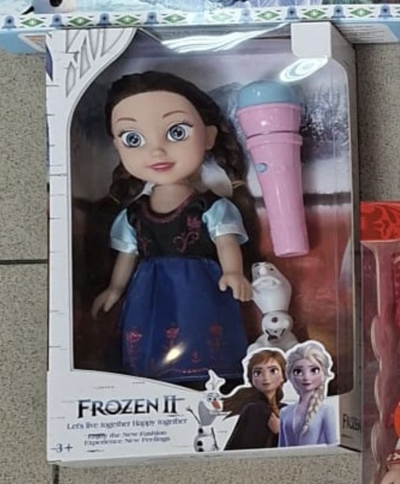 Музикална кукла с микрофон и фигурка олаф Замръзналото Кралство