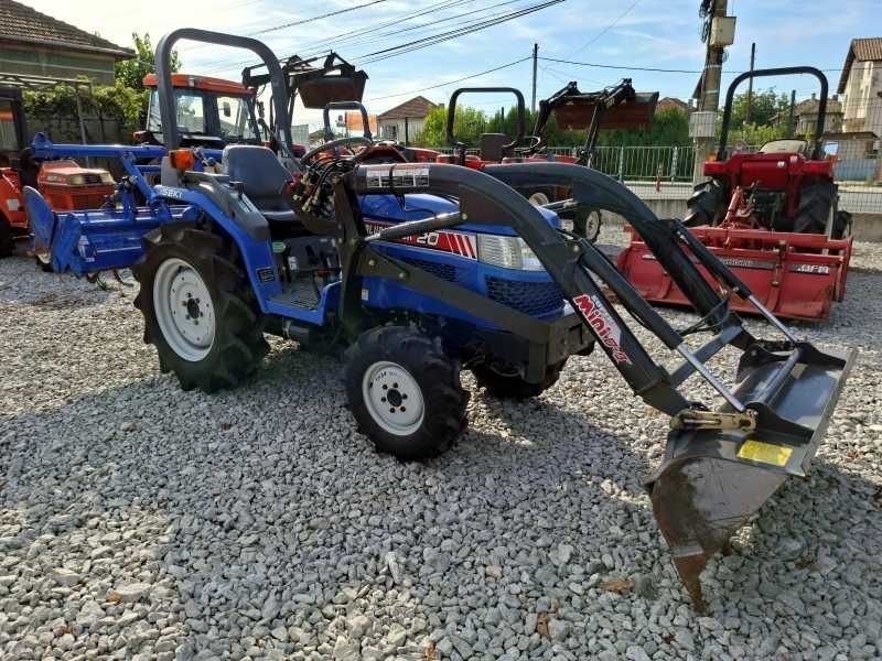 Японски трактор ISEKI TH20 20 к.с. 4WD с фреза и челен товарач - ДЖЕЙ ТРЕЙДИНГ