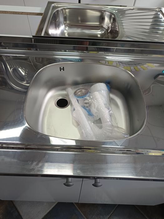 Нов кухненски шкаф с мивка средно корито 100/60 за кухня