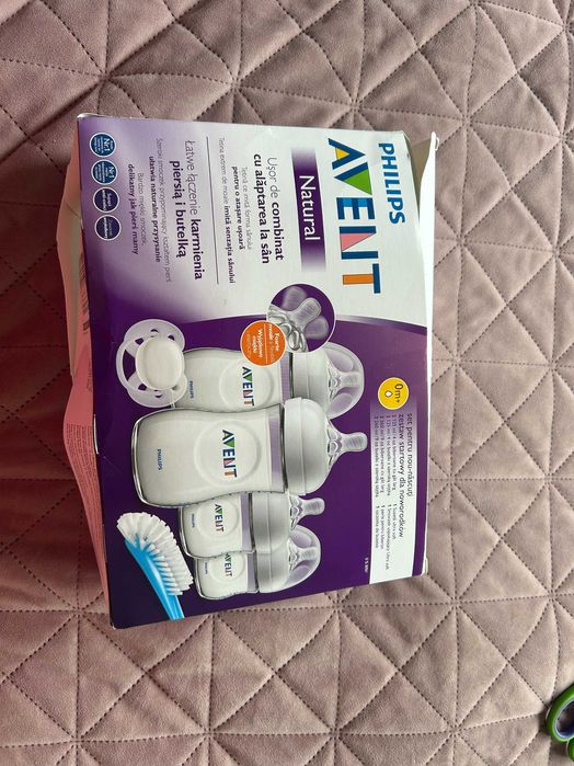 Комплект шишета Philips Avent + залъгалка+ четка