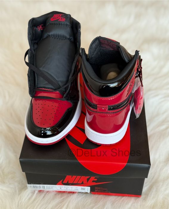 Air Jordan 1 Retro High Patent Bred Full Box Verificare Colet 35,5-45