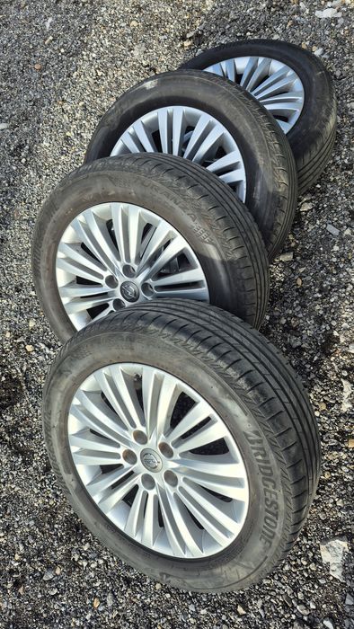 4бр Оригинални GM Опел джанти 17 с TPMS датчици и летни гуми 225 55 17
