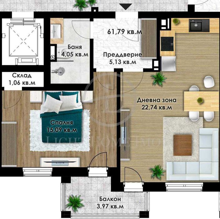 Продава се Двустаен апартамент в Пловдив, Кючук Париж - 71 кв.м за 661 €/кв.м - Снимка #13