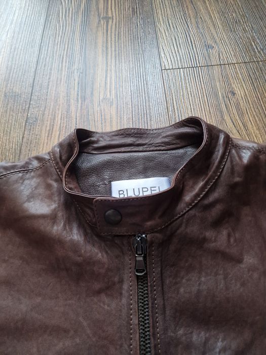 Страхотно мъжко кожено яке BLUPEL , естествена кожа,  размер 2XL