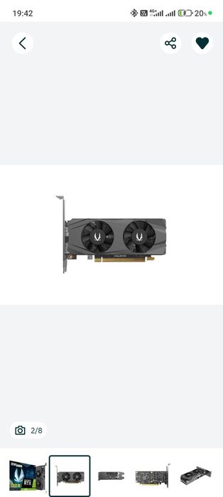 Видеокарта Zotac RTX 3050 LT 6gb