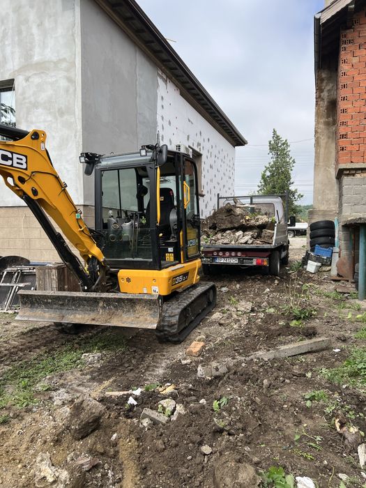 Услуги с Мини Багер 3,5 т и Самосвал