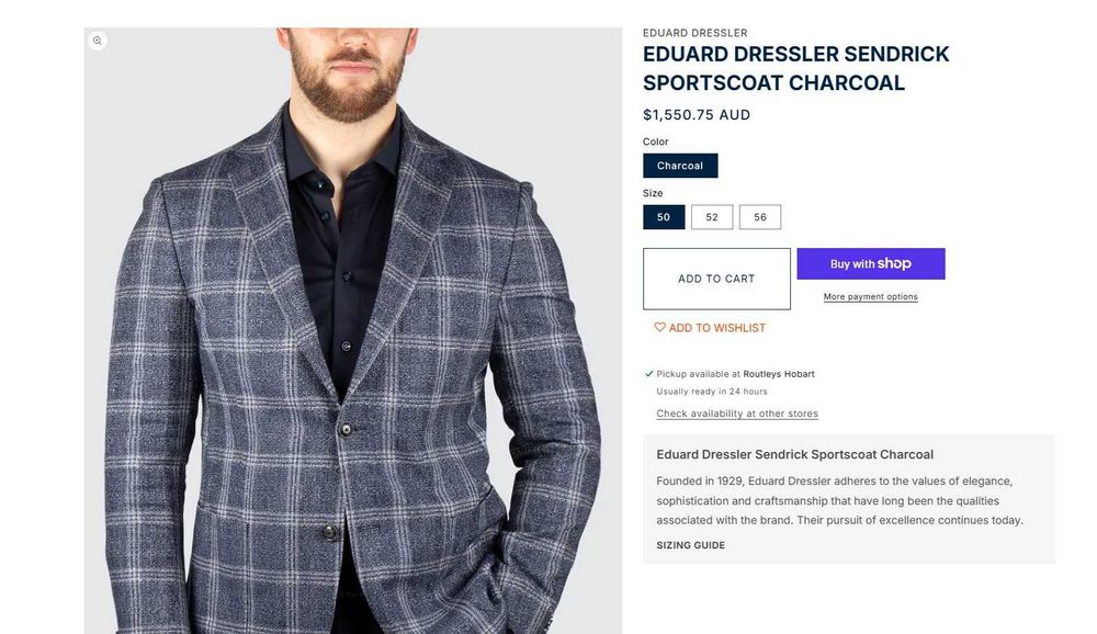 Sacou blazer slim de lux Eduard Dressler 48 50 M L lana si matase came