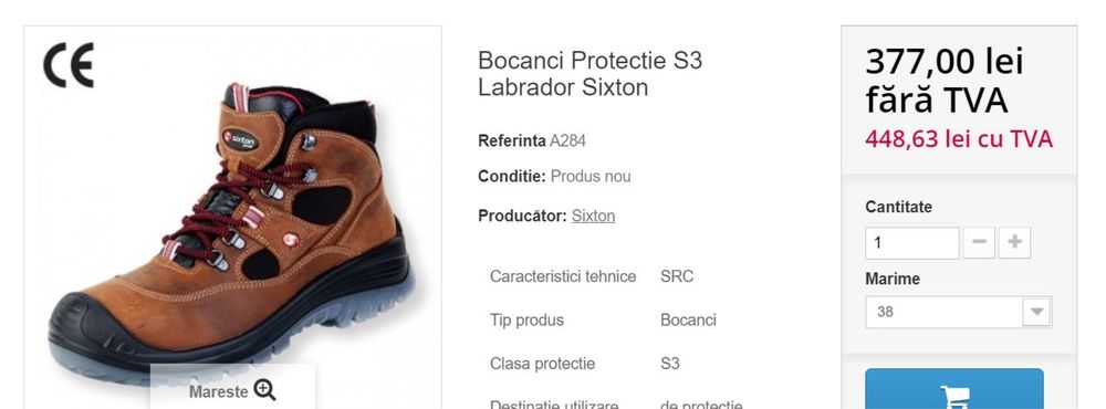 Bocanci sixton labrador 40, 41, 42, 43, 44