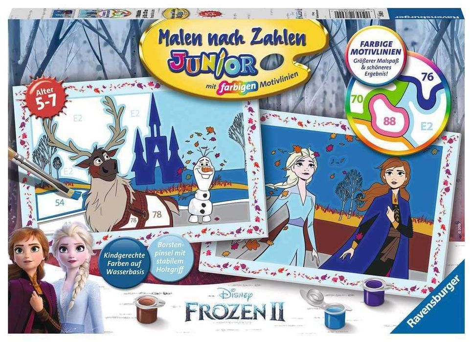 Картина за рисуване по номера Ravensburger CreArt оцветяване с бои 7 вида