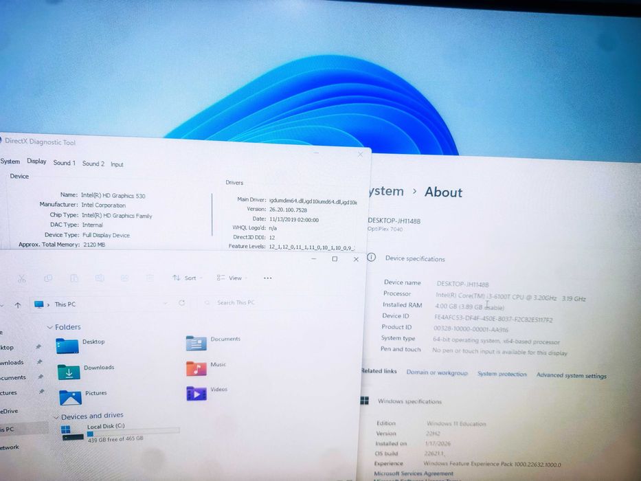 Unitate PC Ultra-Compact Dell Optiplex 7040 USFF (17 x 18 x 3,5 cm)