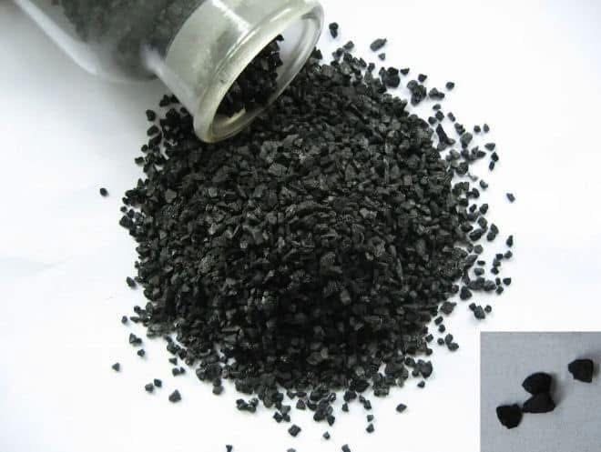 Мулч от активен въглен от кокосови черупки