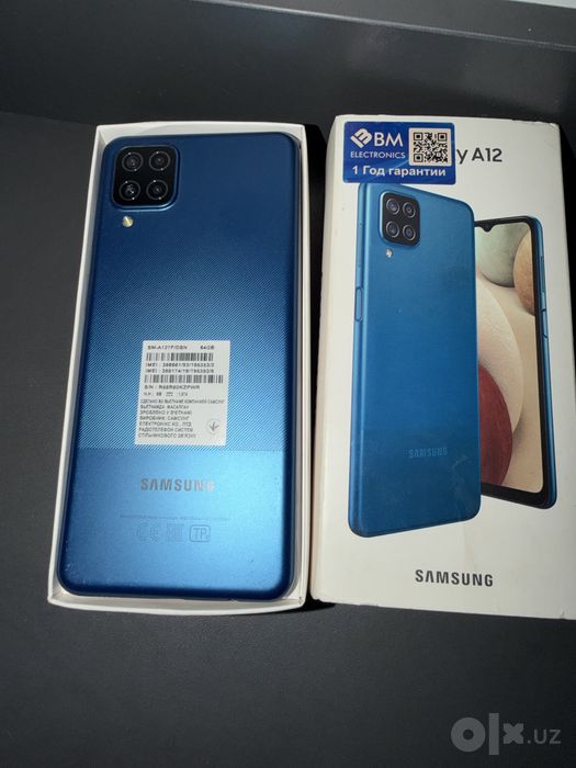 Samsung A12  yengidek kop ishlatilmagan hech qanaqa defekti yoq  zór