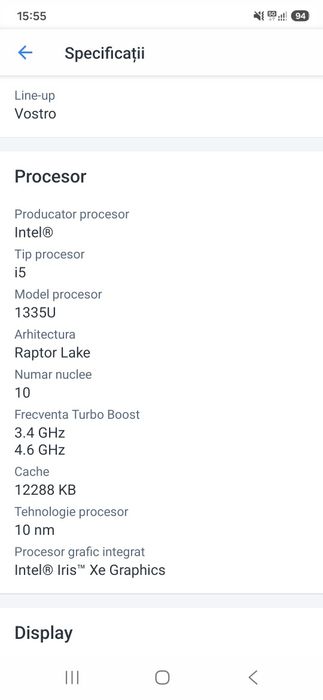 Laptop Dell Vostro