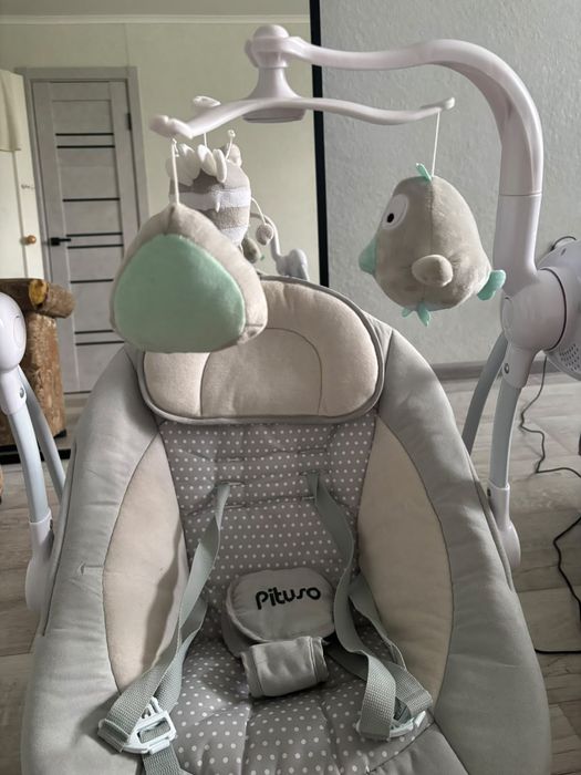 Продам Детские электрокачели Pituso Marbella Grey/Серый Точки