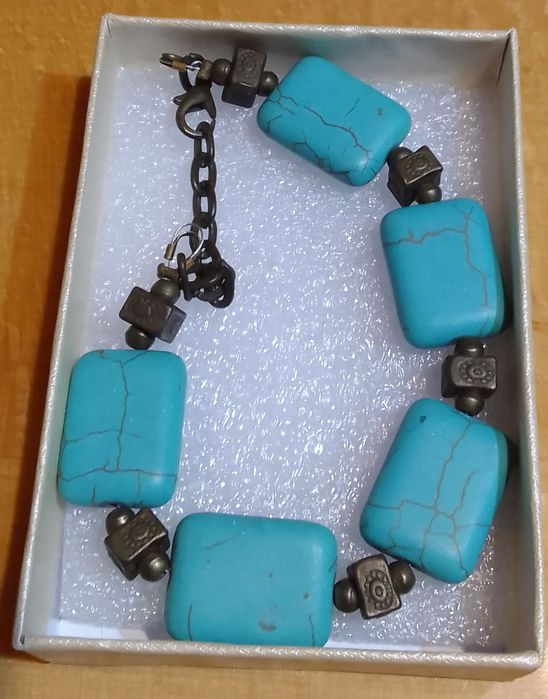 Brățară vintage cu piatra turcoaz