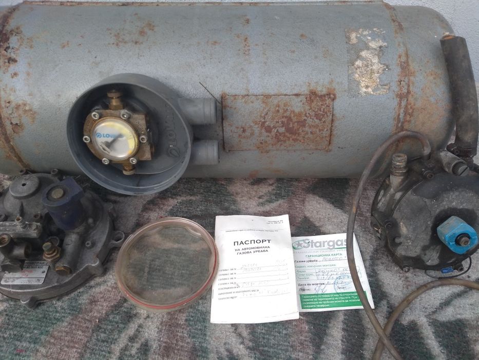 Газова уредба с паспорт и гар.карта .1975 г.