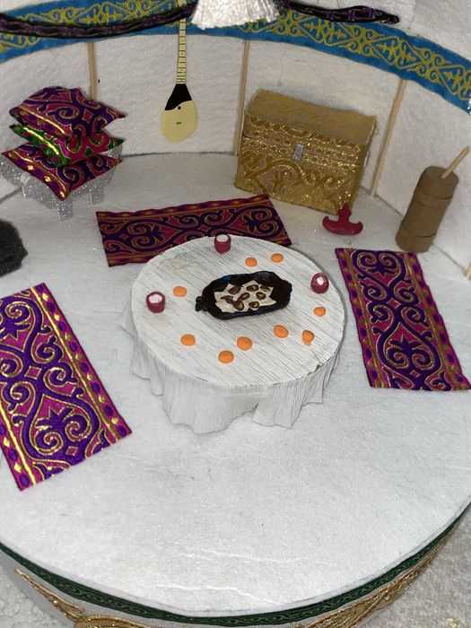 Мини-макет юрты ручной роботы