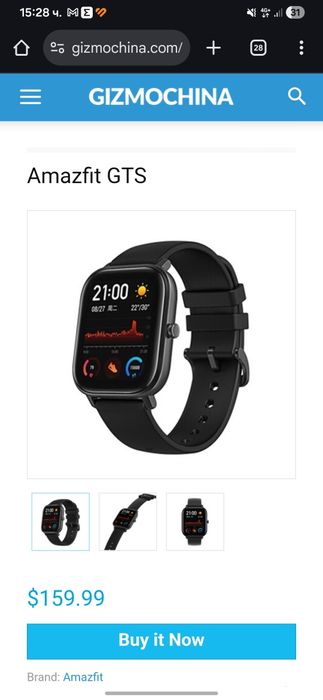 Smart watch AmazFit GTS  A1914