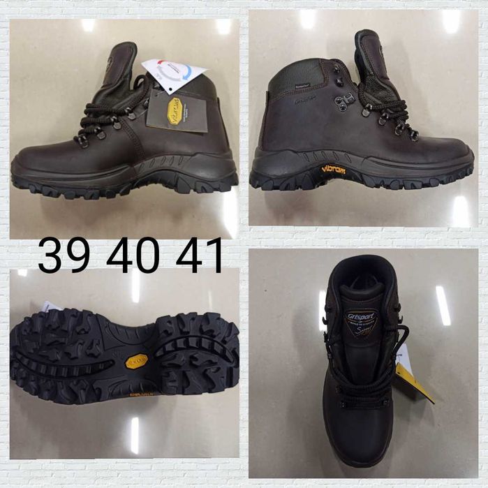 Мъжки обувки за преход Gri Sport gore tex истинска кожа VIbram