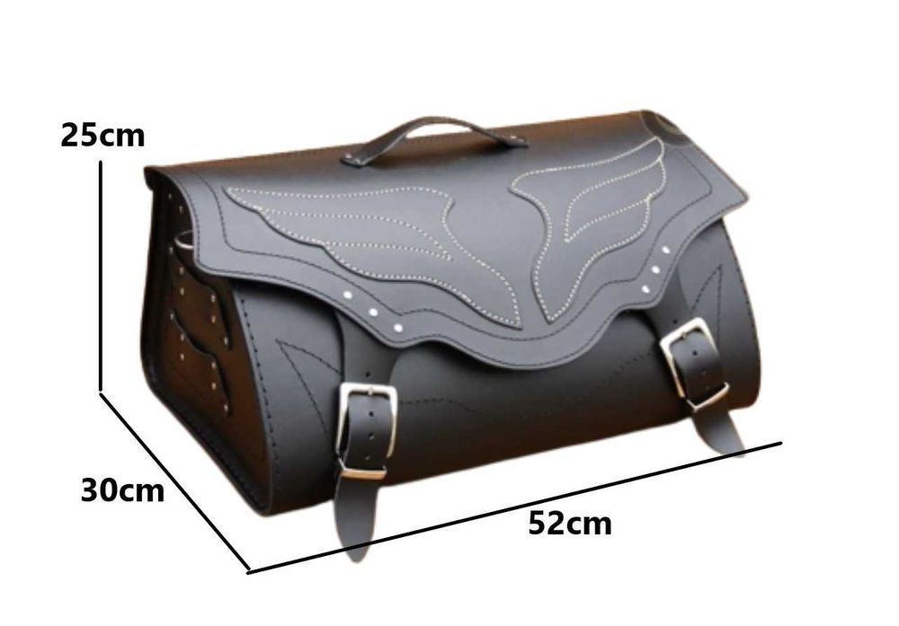 Geanta/Topcase piele portbagaj moto Yamaha/Honda/Kawasaki/Suzuki/etc