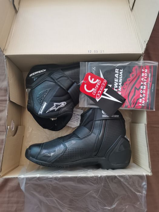 Кожени боти за мотор Alpinestars SMX-1 R V2 Vented