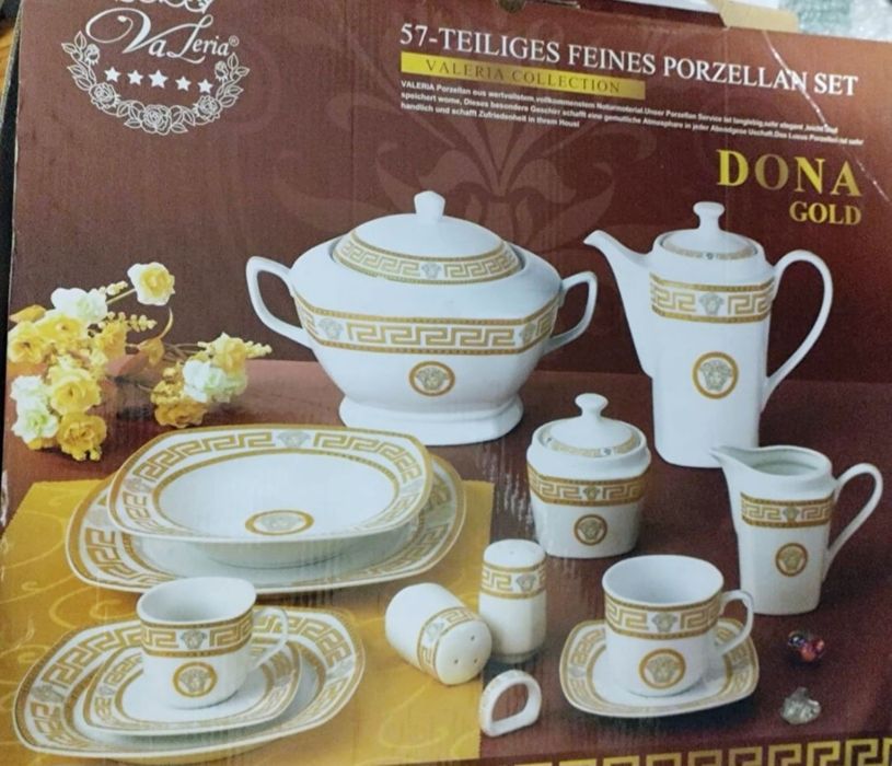 Serviciu de masă 6 persoane 57 piese