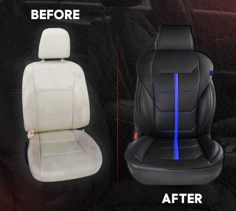 Универсална подложка за седалка Sparco - Черно/Синьо.