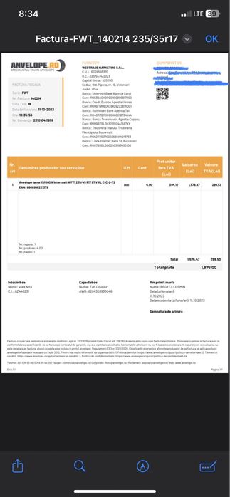 Jante VW Audi Mercedes 5x112 235/45/R17