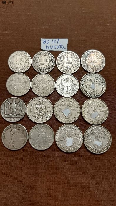 Monede vechii din argint începând de la 80 lei bucata