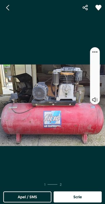 Compresor Fiac 500 litri cu pompa AB1500 mot 7,5 kw