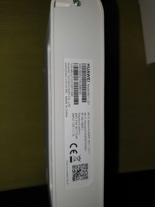 Router Wireless 4G LTE cu SIM, Huawei B311-221