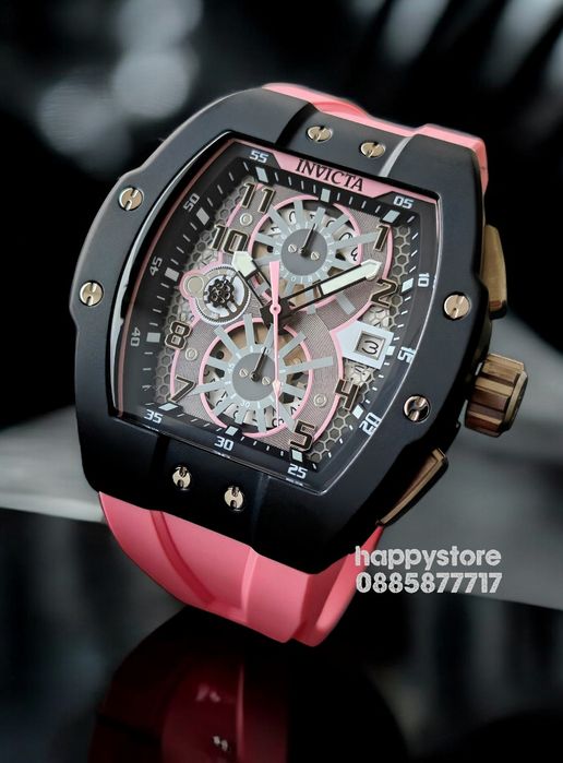 INVICTA Racing Strada Pink 47 mm, Инвикта нов ръчен часовник